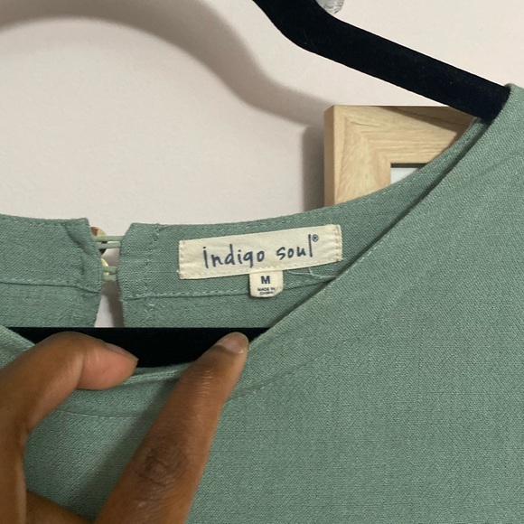 ☽ Blue-Green Top - Picture 4 of 4